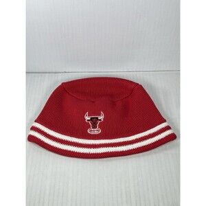 Mitchell & Ness Chicago Bulls NBA Knucket Knit Bucket Hat Cap Red Windy City NEW